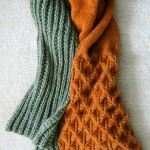 DIY knitted scarf