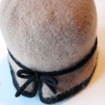 Knitted and felted cloche