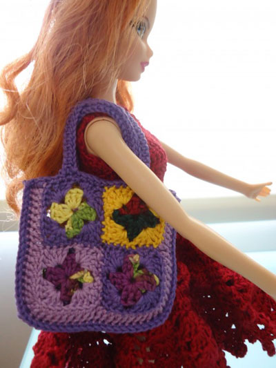 Barbie Colorblock Mod Sheath Dress (Free Crochet Pattern) - FeltMagnet