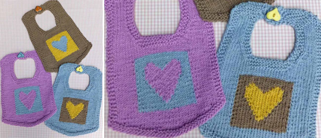 Knitted-bibs