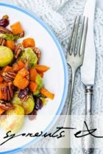 Roasted Brussels sprout, pumpkin & pecan salad
