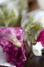 Fancy floral ice cubes