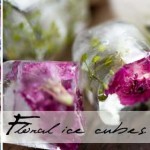 Fancy floral ice cubes