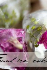 Fancy floral ice cubes