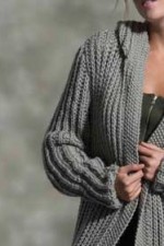 Knit an ankle-length cardigan