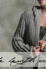 Knit an ankle-length cardigan