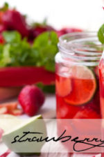 Strawberry, rhubarb & lime lemonade