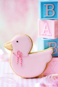 Baby shower cookie