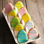 Easter egg cookies and icing tips