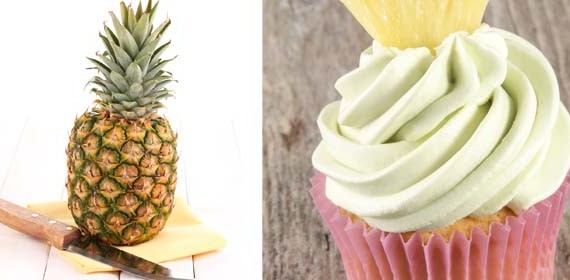 Make tropical pina colada cupcakes