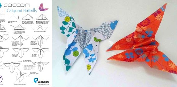 DIY: Origami butterfly tutorial