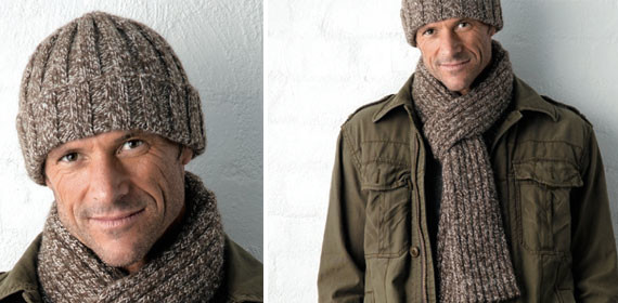 Scarf and beanie for your man