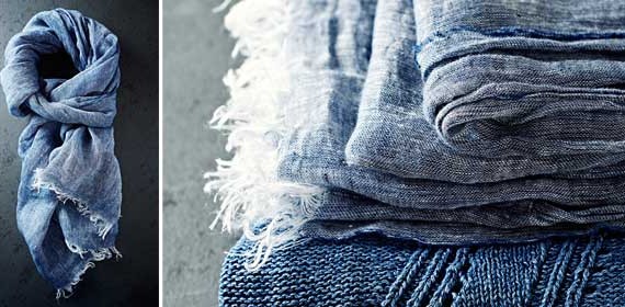 Make a simple linen scarf