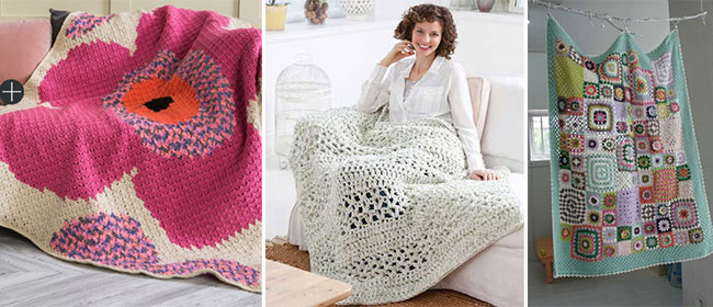 Finger Crochet Blanket - Sweet Red Poppy