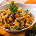 Butternut squash and sausage pasta