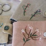 DIY embroidered needlebook